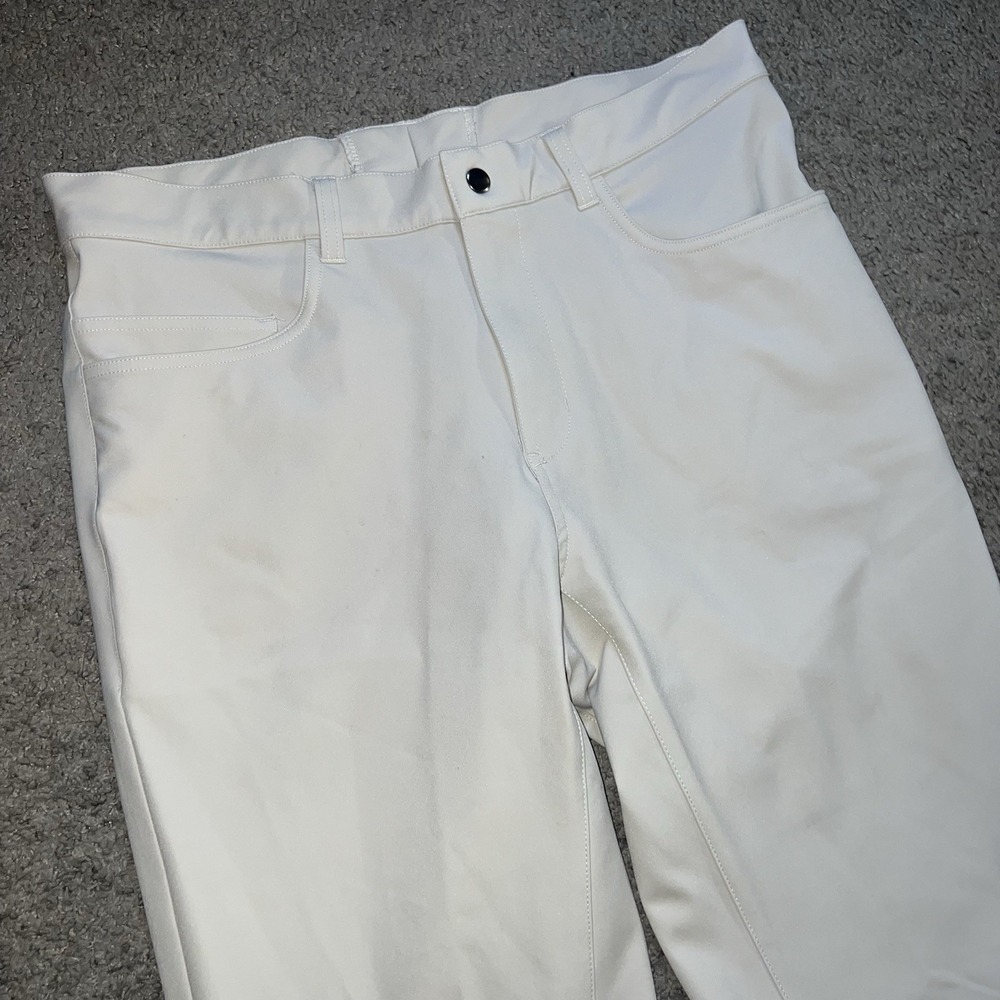 State and Liberty Athletic Fit Pants 34x30 Ivory 4-Way Stretch Wicking